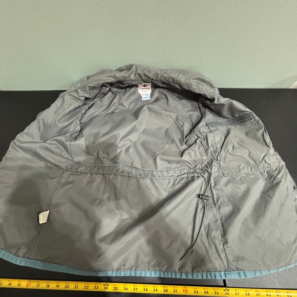 Columbia Gore-Tex Women's Size S Light Blue Hooded Rain Jacket Parka - Picture 6 of 10